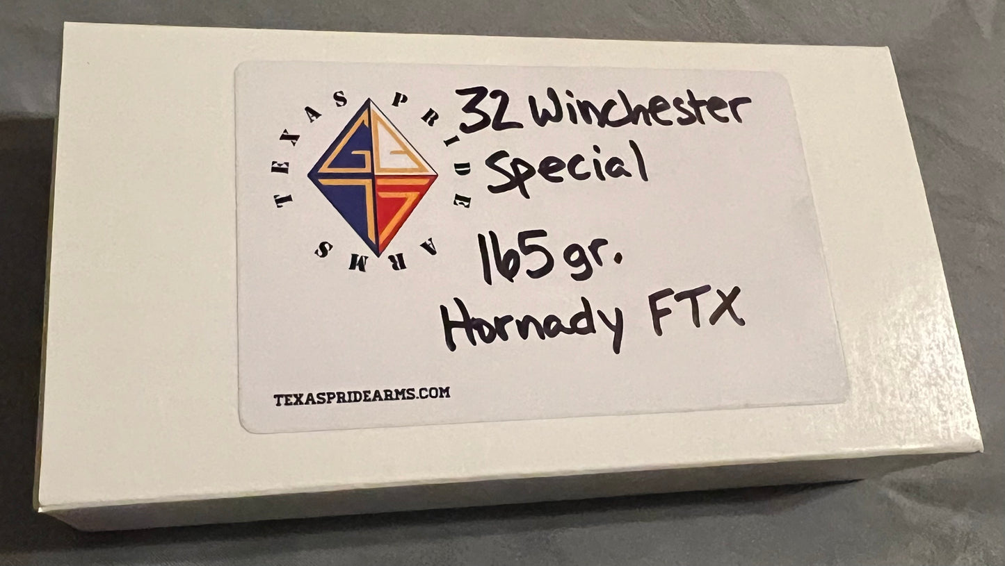 32 Winchester Special 165 gr. Hornady FTX