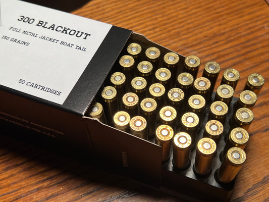 300 Blackout - 150 Grain Full Metal Jacket - 50 Rounds